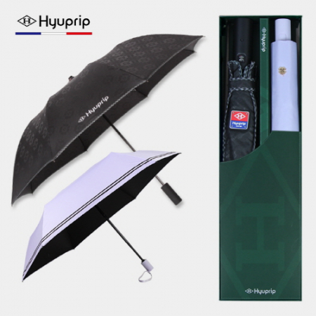 협립 2단 엠보 바이어스 자동우산 +협립3단55 카본6K 완전자동 초경량 고밀도 암막 우양산-세트 #2