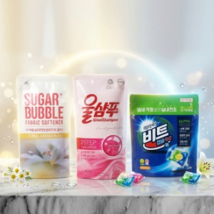 비트 캡슐세제 + 울샴푸 + 슈가버블 섬유유연제+ 끈케이스