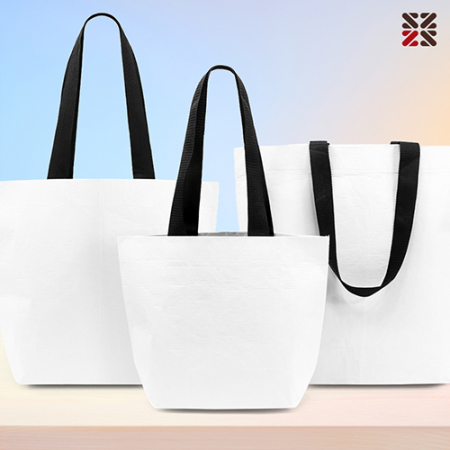 화이트리유저블쇼핑백-S #2