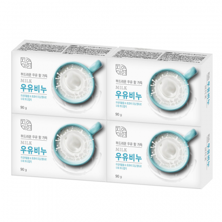 무궁화 우유비누 90g *4 입 #3