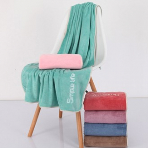 심플 대형 극세사 목욕타올 비치타올 K2683