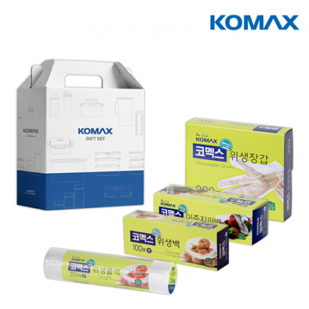 코멕스 위생장갑 위생백 위생롤백 이중지퍼백 기프트박스A(4종) #2