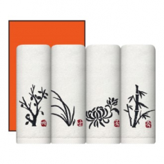 [송월타올] 사군자 자수타올 150g 1매