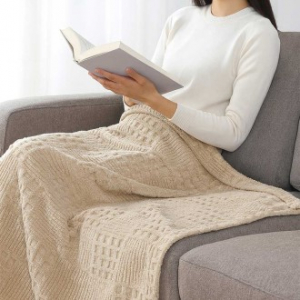 큐브스 무릎 담요 극세사 무릎 담요 100X70