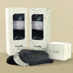 크로커다일 실버 넌슬립 무압박양말 3족 선물세트