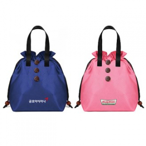 단추 런치백 보온보냉 도시락 가방 쿨러백 H470