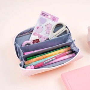 포포팬시 파스텔 3단 펜파우치 초등학생필통 대용량필통 파우치필통