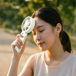 에디토 접이식 휴대용 냉각 에어컨선풍기 슬림 와이드팬 목에거는 선풍기 5000mAh