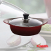 작은이미지: 독일쿠멜 인덕션겸용IH 세라믹코팅 전골냄비레드24cm #2