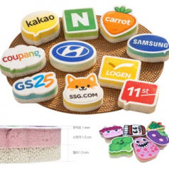 [캐릭터 수세미]제작주문/개별OPP포장/굿즈/로고형태제작