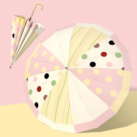 레인보우 도트 우드곡자 장우산 #3