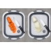 작은이미지: 접이식 세척 도마 다기능 휴대용 도마 배수 바구니 #2