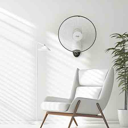 벽걸이 선풍기 리모컨 5엽날개 3단풍속 타이머 7.5시간 가정용 업소용 #4