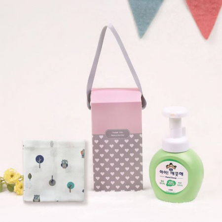 아이깨끗해 핸드워시 + 가제손수건 (하트케이스 + 스티커포함) #2