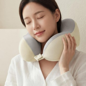 클루크 여행용 우유섬유 메모리폼 목베개 파우치세트