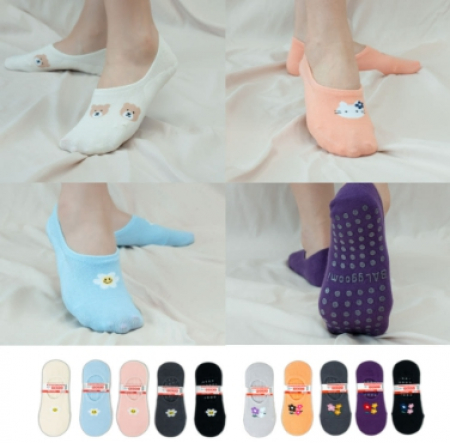 국내생산 미끄럼방지 덧신 여성용 논슬립 캐쥬얼양말 덧버선 양말 여름양말// 11가지 디자인 #2