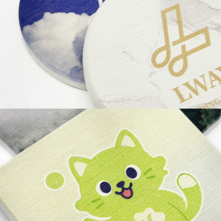 르웨이 규조토 컵받침 티코스터 원형 사각형 #5