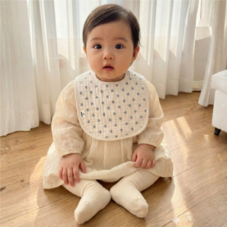 베베솜 라운드 순면 아기턱받이 (디자인랜덤) #2