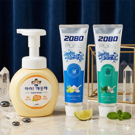아이깨끗해 + 2080 퓨어치약 125g 레몬라임 클린민트 + 끈케이스 #2