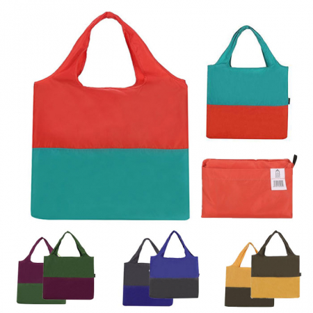 B214 포켓 스텐바이 장바구니 바쿠백 접이식 시장 가방 인쇄 답례품 #2