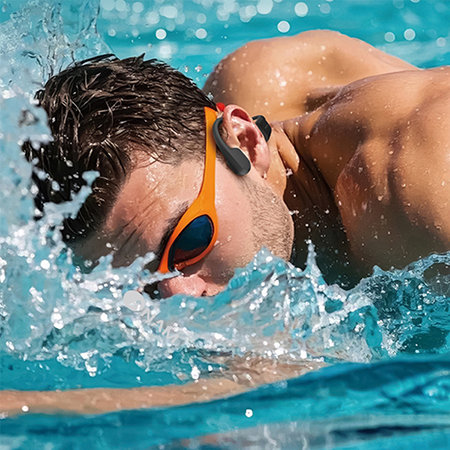 아남 오픈형 IP68 방수 무선 골전도 블루투스6.0 스포츠운동형 이어폰 #3