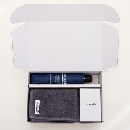 크로커다일 3단 레터링 암막 전자동 우산+심플 호텔 수건 [판촉물 답례품 기념품 선물세트] #6