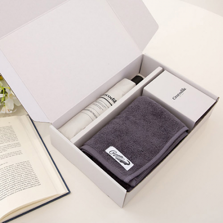 크로커다일 3단 레터링 암막 전자동 우산+심플 호텔 수건 [판촉물 답례품 기념품 선물세트] #3