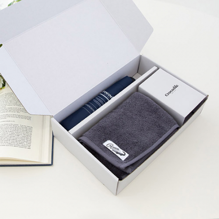 크로커다일 3단 레터링 수동 우산+심플 호텔 수건 [판촉물 답례품 기념품 선물세트] #5