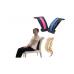 작은이미지: 등받이쿠션 허리 목 스트레칭 자세교정기 판촉 #3