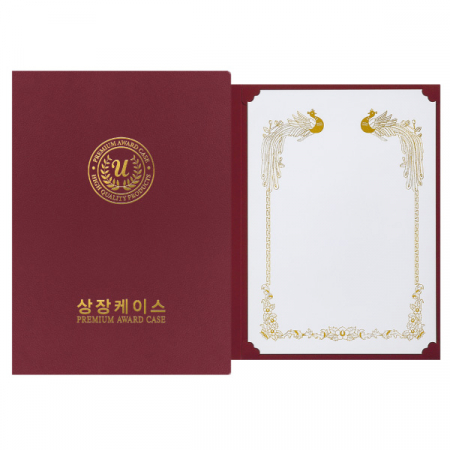 레더필 종이 상장케이스 이중숨김 무지 A4용 #3