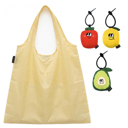 B215 프루츠 포켓 바쿠백 에코백 접이식 시장 가방 장바구니 인쇄 답례품 행사 선물 #2