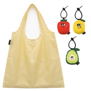 B215 프루츠 포켓 바쿠백 에코백 접이식 시장 가방 장바구니 인쇄 답례품 행사 선물
