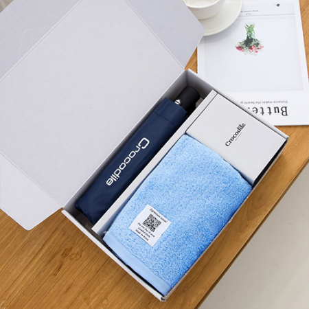 크로커다일 3단 솔리드 전자동 우산+시그니처 호텔 수건 [판촉물 답례품 기념품 선물세트] #5
