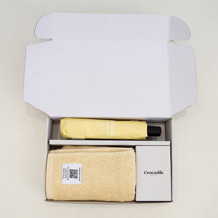 크로커다일 3단 레터링 슬림 암막 우양산+시그니처 호텔 수건 [판촉물 답례품 기념품 선물세트] #7
