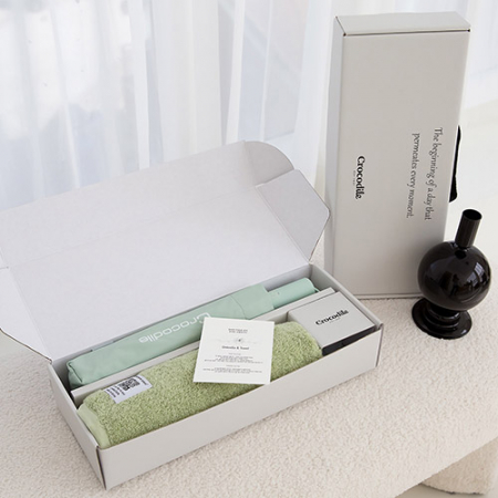 크로커다일 3단 65 자이언트 전자동 우산+시그니처 호텔 수건 [판촉물 답례품 기념품 선물세트] #5