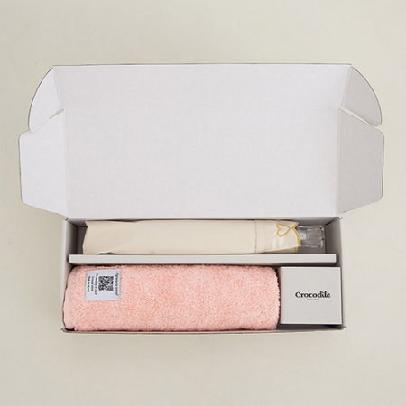 크로커다일 2단 하트 자수 우양산+시그니처 호텔 수건 [판촉물 답례품 기념품 선물세트] #7