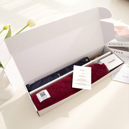 크로커다일 2단 우드곡자 우산+시그니처 호텔 수건 [판촉물 답례품 기념품 선물세트] #3