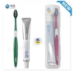 애경2080클린미세모 2080화이트치약 국내산치실 칫솔치약세트