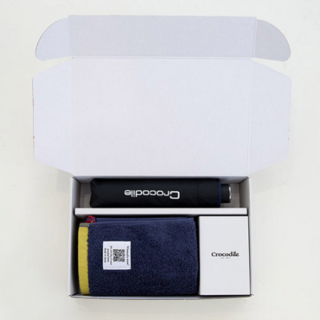 크로커다일 3단 바이어스 수동 우산+투톤보다 호텔 수건 [판촉물 답례품 기념품 선물세트] #7