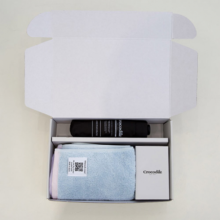 크로커다일 3단 초경량 레터링 카본 우산+투톤보다 호텔 수건 [판촉물 답례품 기념품 선물세트] #8