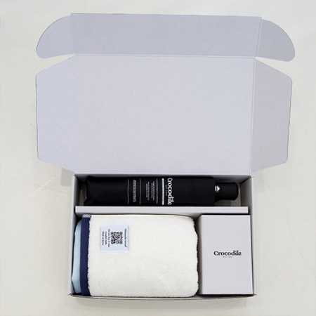 크로커다일 3단 레터링 암막 전자동 우산+투톤보다 호텔 수건 [판촉물 답례품 기념품 선물세트] #8