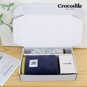 크로커다일 3단 네롤리 슬림 암막 우양산+투톤보다 호텔 수건 [판촉물 답례품 기념품 선물세트]