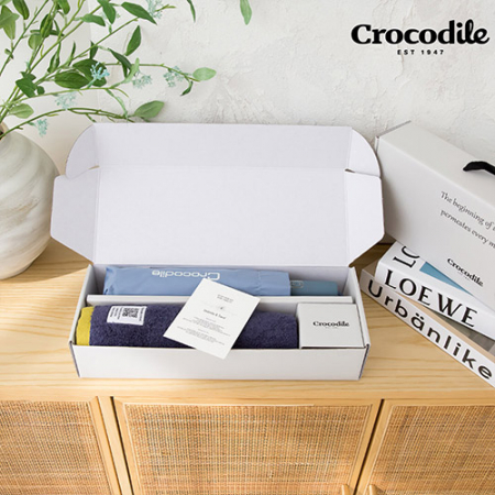 크로커다일 3단 65 자이언트 전자동 우산+투톤보다 호텔 수건 [판촉물 답례품 기념품 선물세트] #3