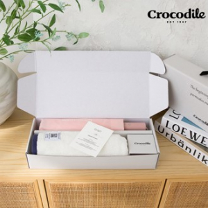 크로커다일 3단 65 자이언트 전자동 우산+투톤보다 호텔 수건 [판촉물 답례품 기념품 선물세트]