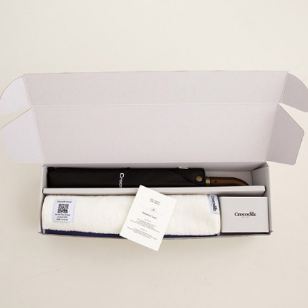 크로커다일 2단 우드곡자 우산+투톤보다 호텔 수건 [판촉물 답례품 기념품 선물세트] #5