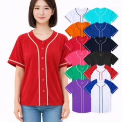 남성 여성 에어로쿨 베이스볼 야구 라인 반팔 티셔츠