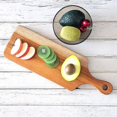 캠핑통원목플레이팅(중)도마