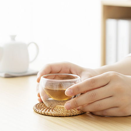 57도씨 이중 내열유리 유리잔 50ml 6P 찻잔 세트 #4