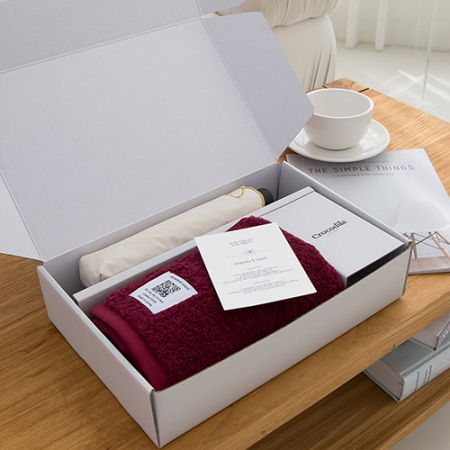 크로커다일 3단 하트포인트 자수 슬림 암막 우양산+시그니처 호텔 수건 [판촉물 답례품 기념품 선물세트] #3