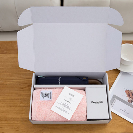 크로커다일 3단 우드곡자 수동 우산+시그니처 호텔 수건 [판촉물 답례품 기념품 선물세트] #4